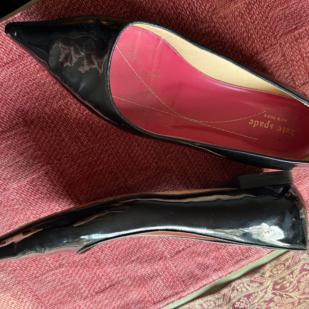 Kate Spade Black Patent Leather Heels - Picture 4 of 6